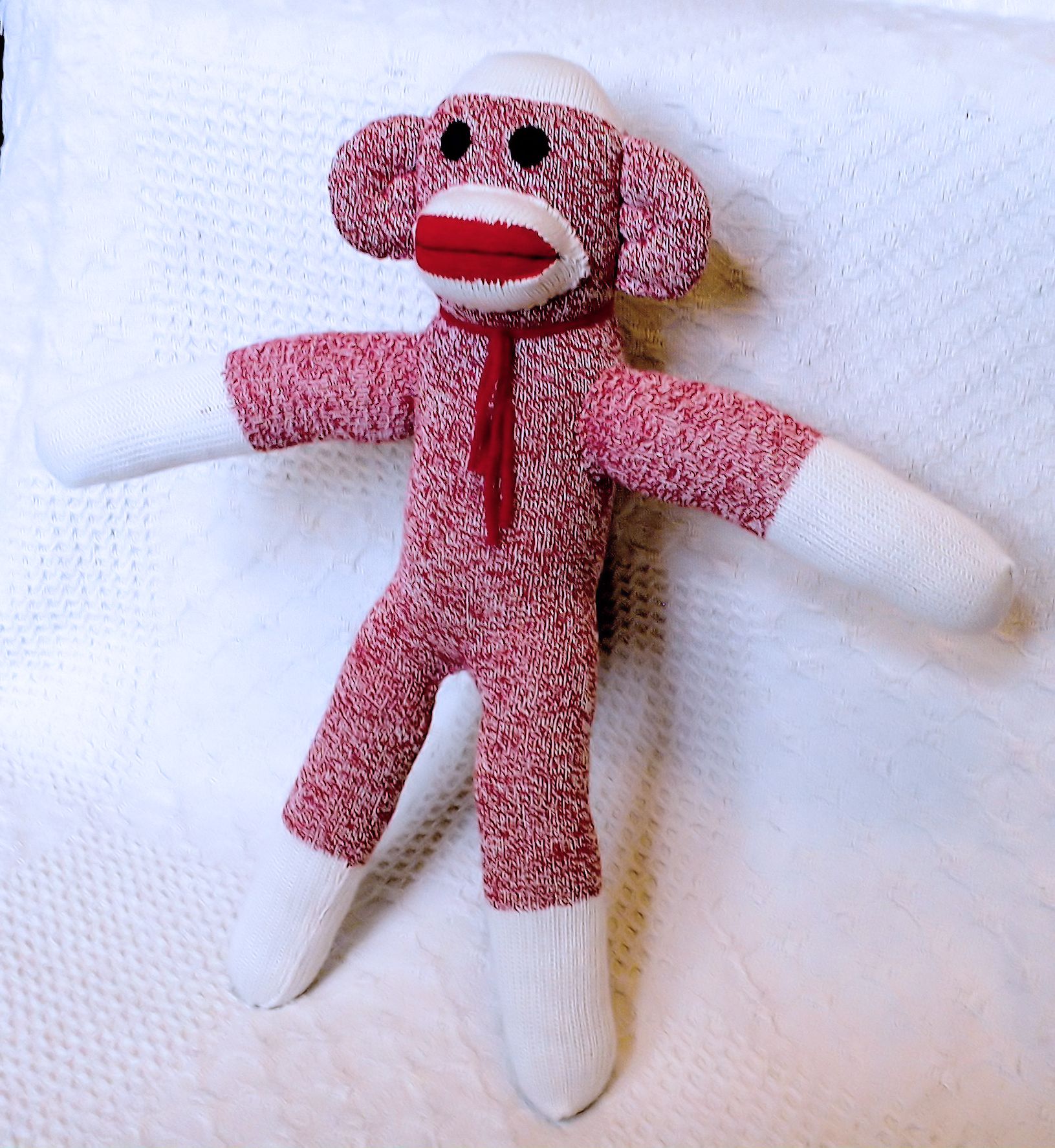 Samantha the Red Sock Monkey 19 inches