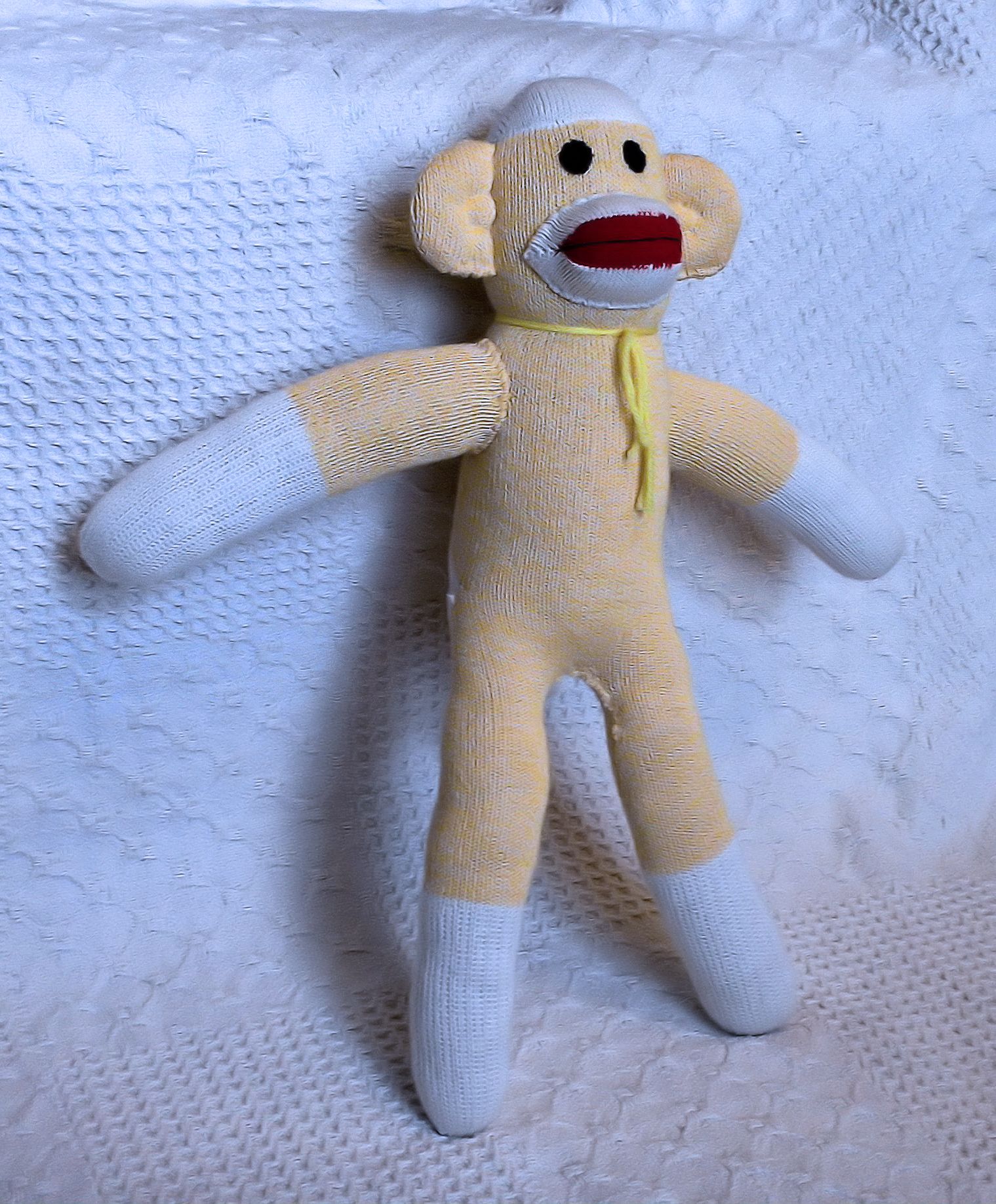 Sarah the Yellow Sock Monkey 19 inches