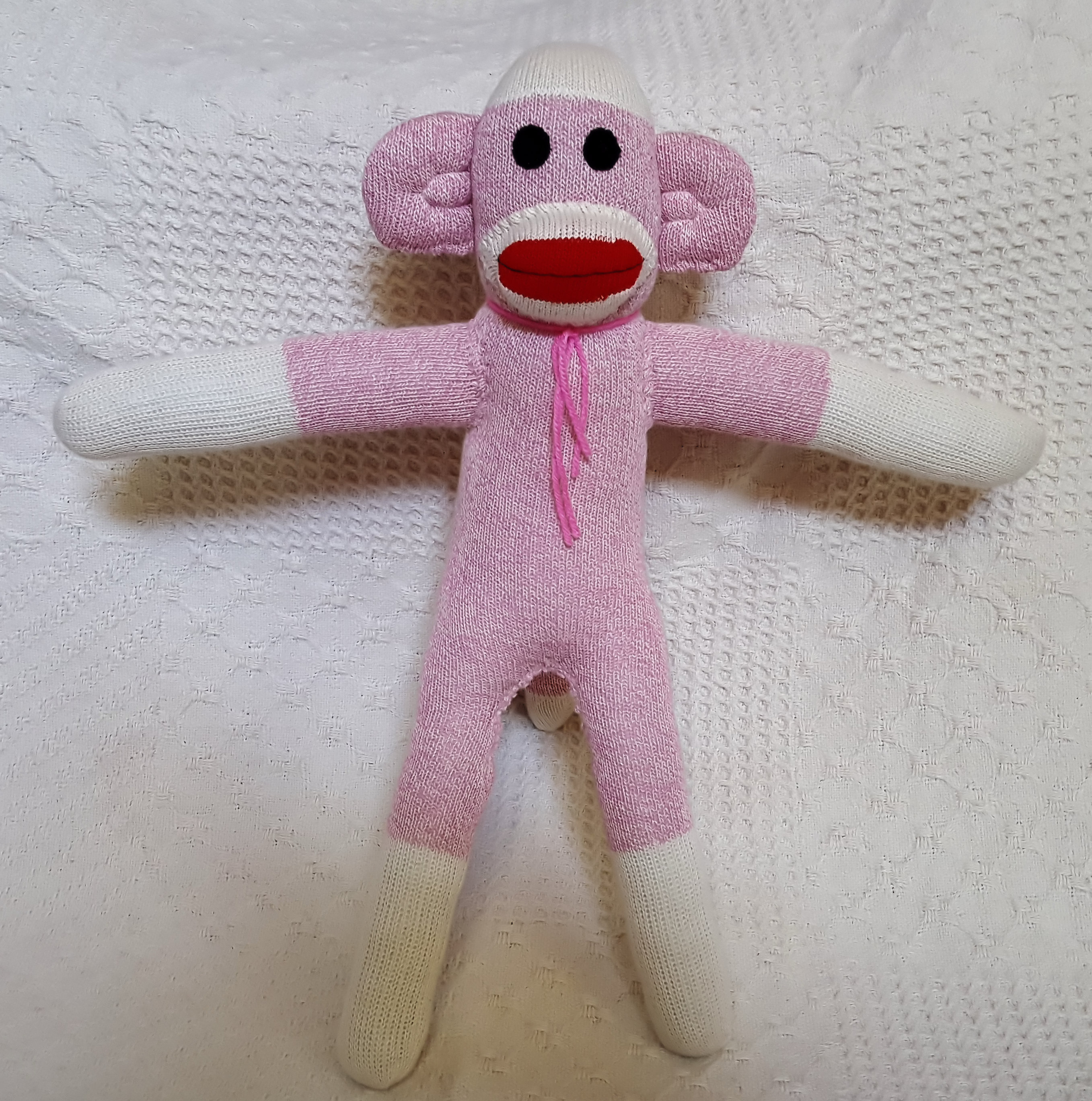 Silvia the Pink Sock Monkey 19 inches