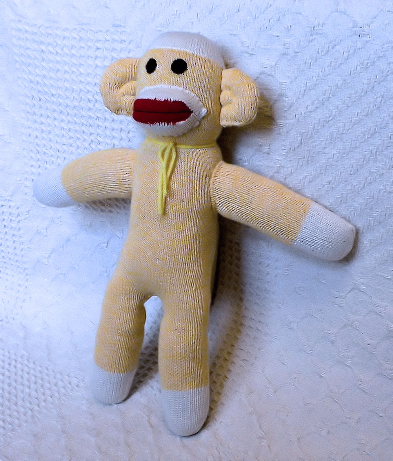 Sarah the Yellow Sock Monkey 16 inches