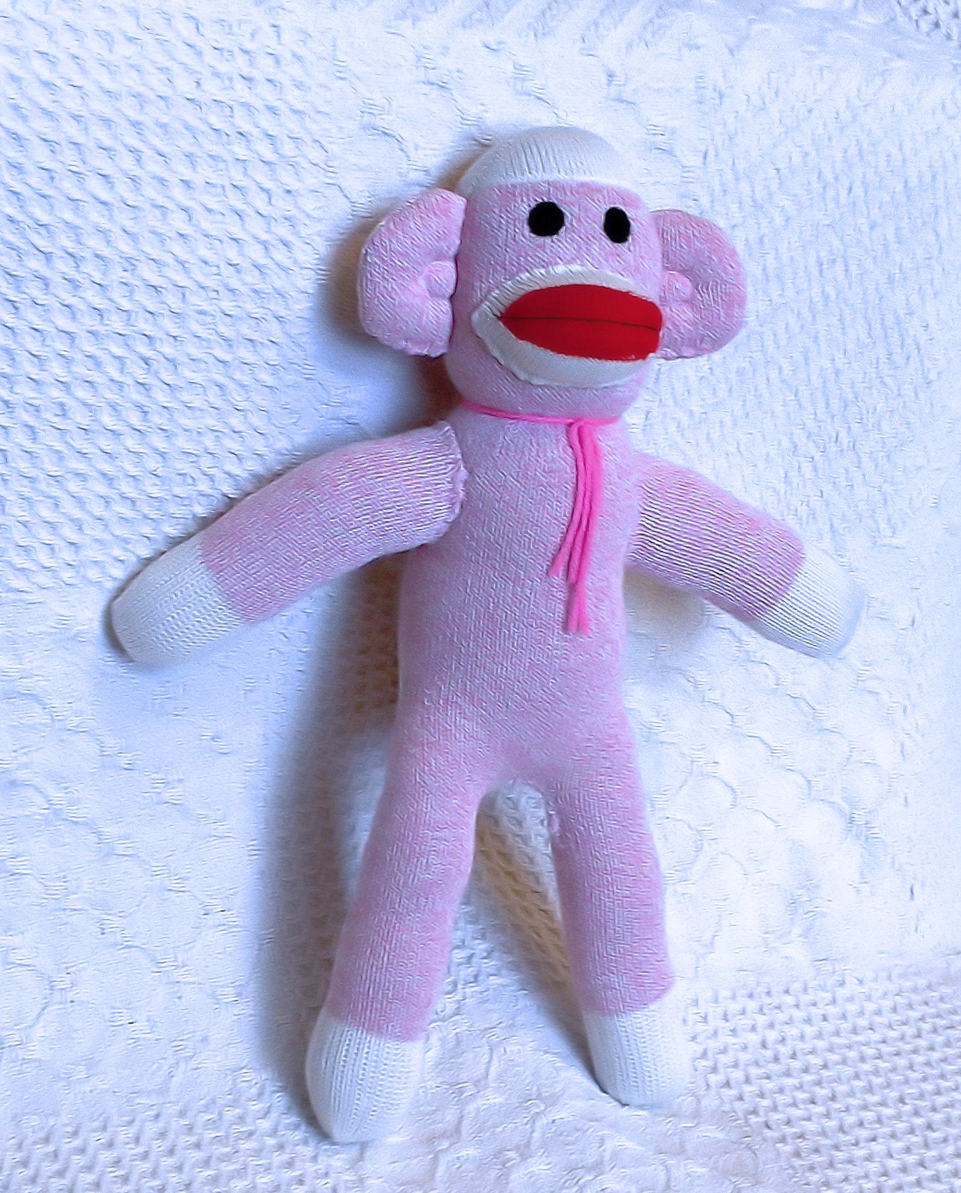 Silvia the Pink Sock Monkey 16 inches
