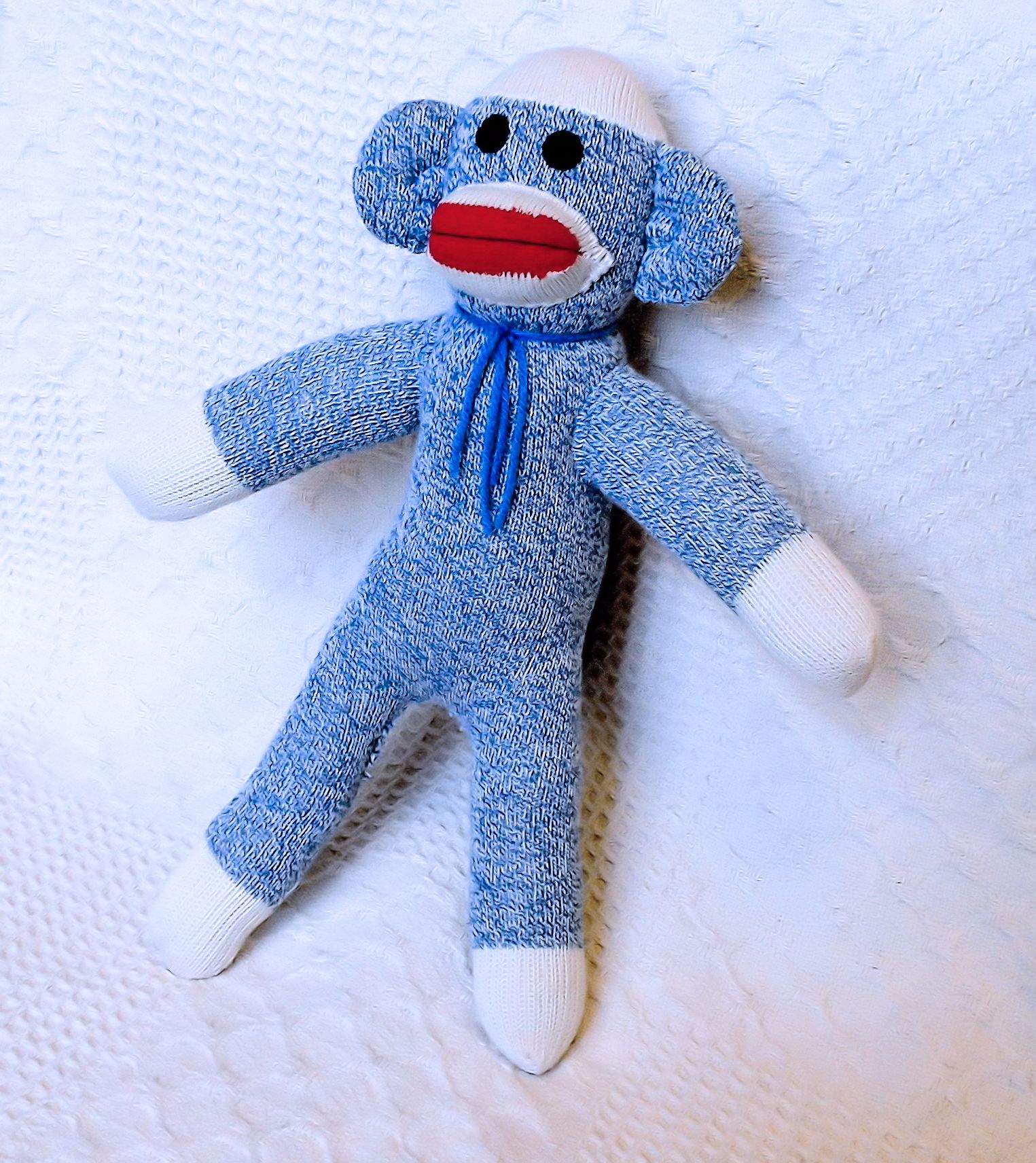 Sully the Blue Sock Monkey 16 inches